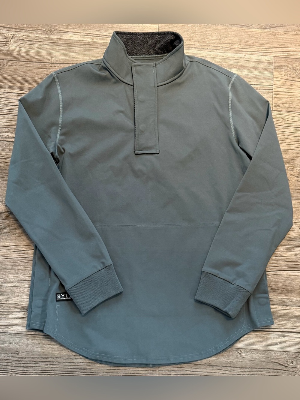Bylt Pullover Mens M Green Elite Fairway Premium Basics Performance Quarter Zip